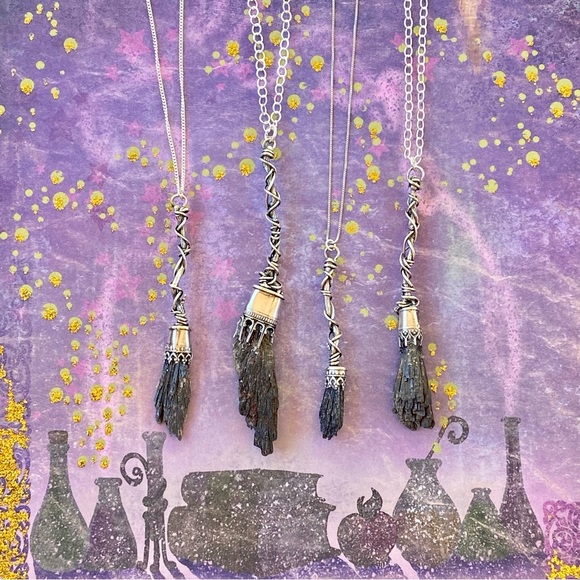 Artisan handmade Witch besom necklace - Picture 4 of 5